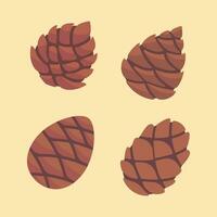 autumn acorn Thanksgiving decorative elements vector