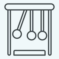Icon Physic. related to Biochemistry symbol. line style. simple design editable. simple illustration vector
