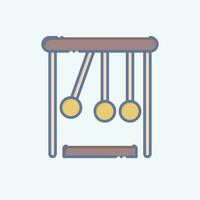 Icon Physic. related to Biochemistry symbol. doodle style. simple design editable. simple illustration vector