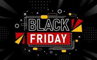 Black Friday Sale Special Offer Background Banner Card vector