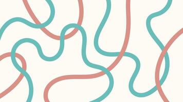 Doodle design with hand drawn groovy lines background. vector