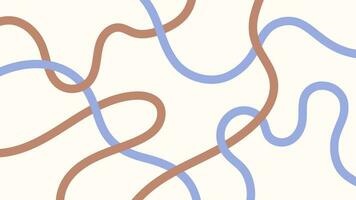 Groovy background design with hand drawn lines. vector