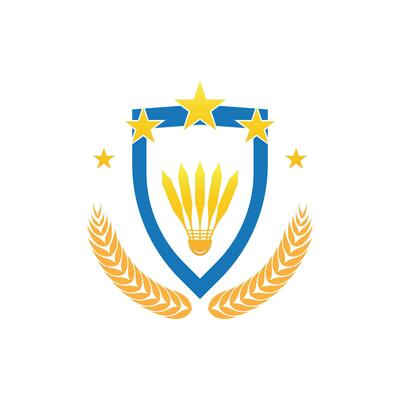 Badminton Sport Icon And Symbol Vector Template Illustration