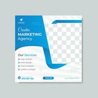 Corporate social media post design vector