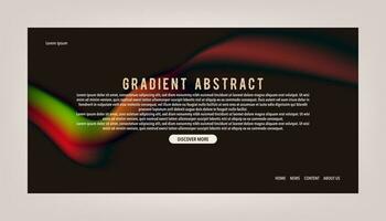 Abstract color gradient modern blurred background and film grain texture template with an elegant vector