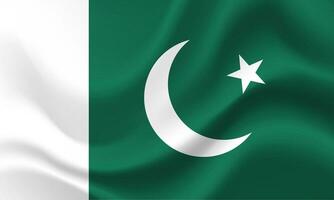 Pakistani flag. Pakistan vector flag. Flag of Pakistan.