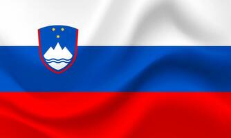 Slovenia flag. Slovenia vector flag. Official colors and proportion correctly. Slovenia background. Slovenia banner.