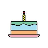 Birthday Cake icon vector design templates simple and modern