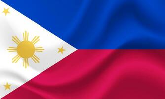Vector Philippines flag. Philippine flag. Philippines flag illustration. Symbol of Philippines.