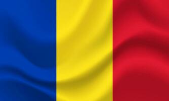 Romania flag. Flag of Romania . Vector flag illustration. Official colors and proportion correctly. Romania banner