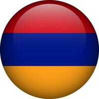 Armenia flag button. Emblem of Armenia. Vector flag, symbol. Colors and proportion correctly.