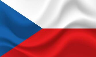 Flag of Czechia. Czechia flag illustration. Official colors and proportion correctly. Czech Republic background. Czech Republic flag vector