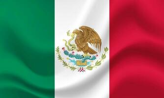 Flag of Mexico. Vector Mexico flag. Mexico flag illustration. Official colors and proportion. Mexico banner. Symbol, icon