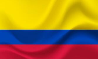 Colombia flag. Flag of Colombia. Colombian flag illustration. Colombian background, banner. vector