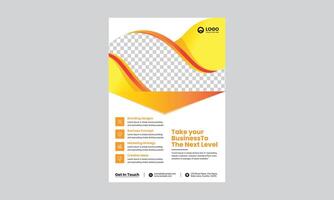 Brochure design, cover modern layout, annual report, poster, flyer in A4 vector