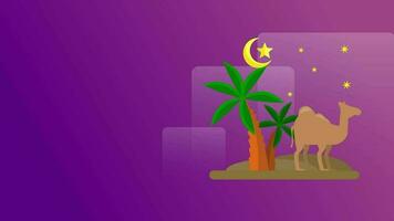 Ramadan salutation animation Contexte. Ramadan kareem islamique. video