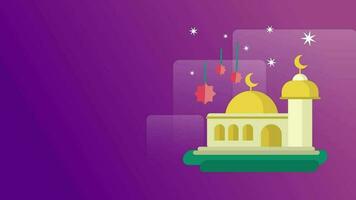 Ramadan greeting animation background. Ramadan kareem islamic. video