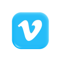 Vimeo 3D Icon png