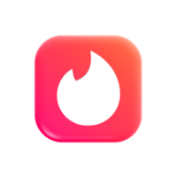 Tinder 3d icono png
