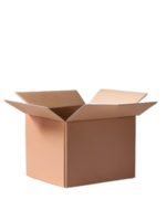 aislado, vacío caja entrega en antecedentes ai generativo png