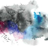 Abstract background with a colourful watercolour splatter design vector