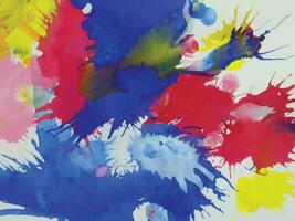 Abstract background with a colourful watercolour splatter design vector