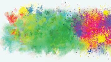 Abstract background with a colourful watercolour splatter design vector