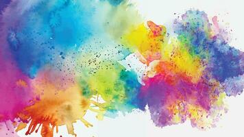 Abstract background with a colourful watercolour splatter design vector