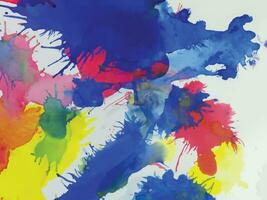 Abstract background with a colourful watercolour splatter design vector