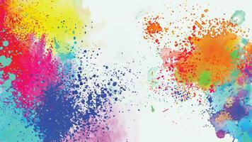 Abstract background with a colourful watercolour splatter design vector