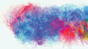 Abstract background with a colourful watercolour splatter design vector