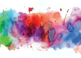 Abstract background with a colourful watercolour splatter design vector