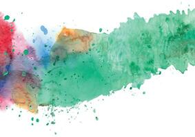 Abstract background with a colourful watercolour splatter design vector