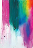 Abstract background with a colourful watercolour splatter design vector