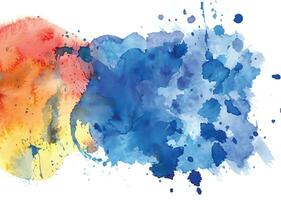 Abstract background with a colourful watercolour splatter design vector