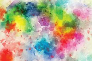 Abstract background with a colourful watercolour splatter design vector