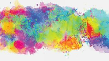 Abstract background with a colourful watercolour splatter design vector