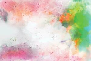 Abstract background with a colourful watercolour splatter design vector