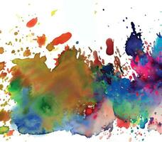 Abstract background with a colourful watercolour splatter design vector