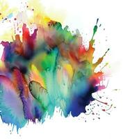 Abstract background with a colourful watercolour splatter design vector