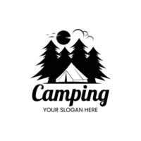 outdoor camping logo vector template