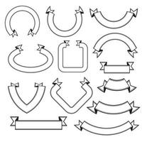 sencillo cinta vector modelo conjunto