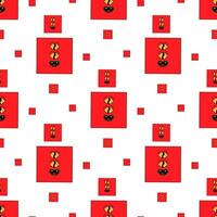 Geometric seamless psychedelic groovy pattern. different shapes. square vector