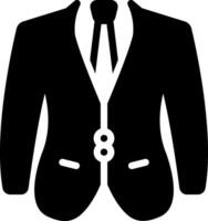 solid icon for suited vector