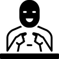 solid icon for me vector