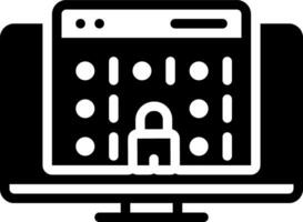 solid icon for vulnerability vector