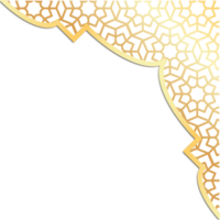 Golden islamic frame png