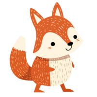 Cute autumn animal png