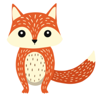 Cute autumn animal png