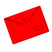 rouge Noël enveloppe png